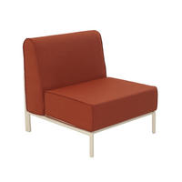 SESSEL, Terrakotta - Orange, Textil (80/78/72cm) - Oviala