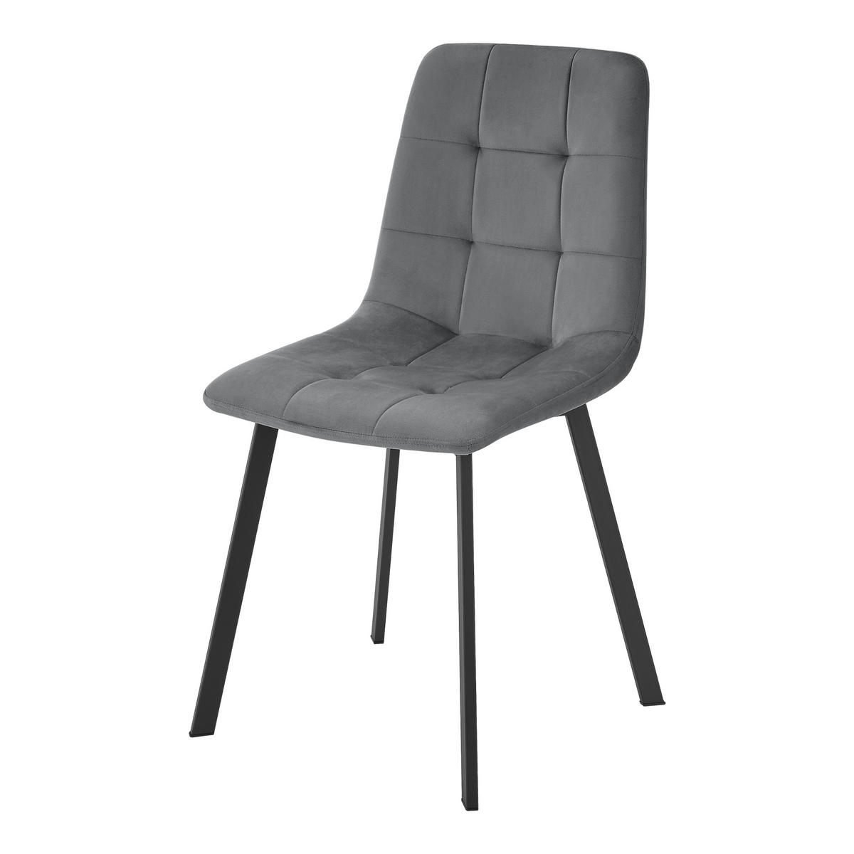 ESSZIMMERSTUHL Lexnitz im 2er-Set - Grau, Metall (44/89/52cm) - [en.casa]