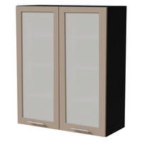 HÄNGESCHRANK Brerra W4S/80 Schwarz / RAL 1019 graubeige Matt 80 / 32,5 / 96cm - Graubraun/Schwarz, Holz/Holzwerkstoff (80/96/32.5cm) - Feldmann-Wohnen