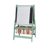 KINDERTAFEL, 3 in 1 Kinder Staffelei, Doppelseitige Standtafel mit Papierrolle - Grün, Holzwerkstoff (46.5/93/54cm) - AIYAPLAY