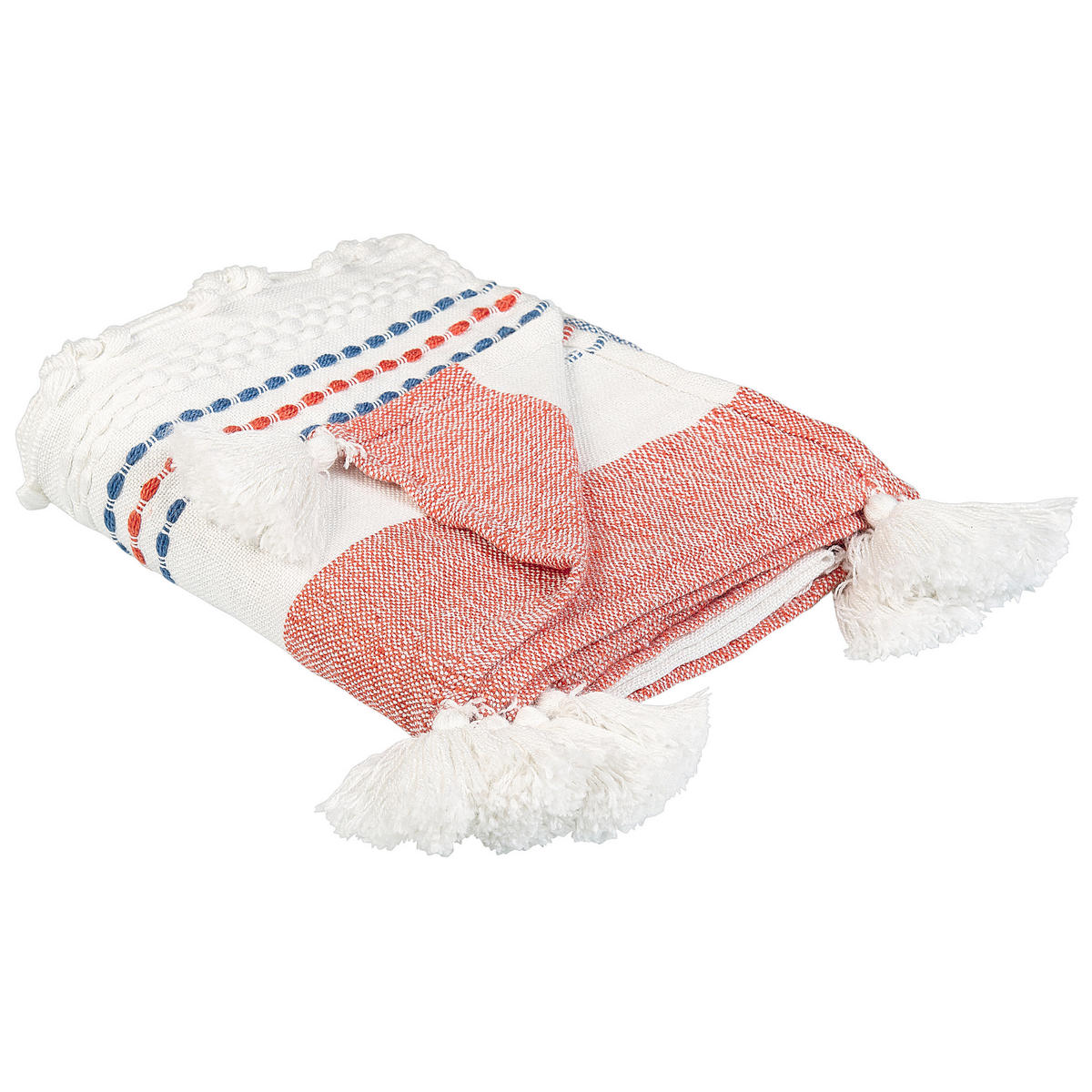 DECKE Bunt Cubuk 130/150 cm - Multicolor, Textil (130/150cm) - Beliani