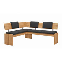 ECKBANK mit Truhe Dani 2 für 5 Personen Massivholz Wildeiche/Grau - Wildeiche/Grau, Holz (167/192cm) - 58aufmkessel
