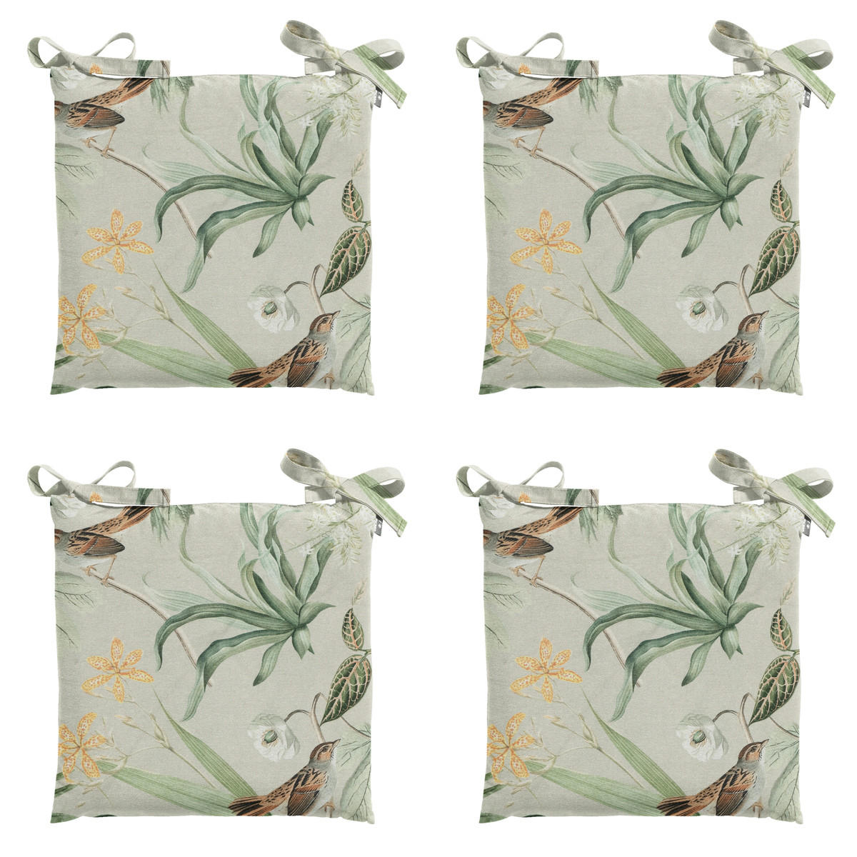 SITZKISSEN Grasse 46/46 cm 4er-Set - Grün, Textil (46/8/46cm) - Madison