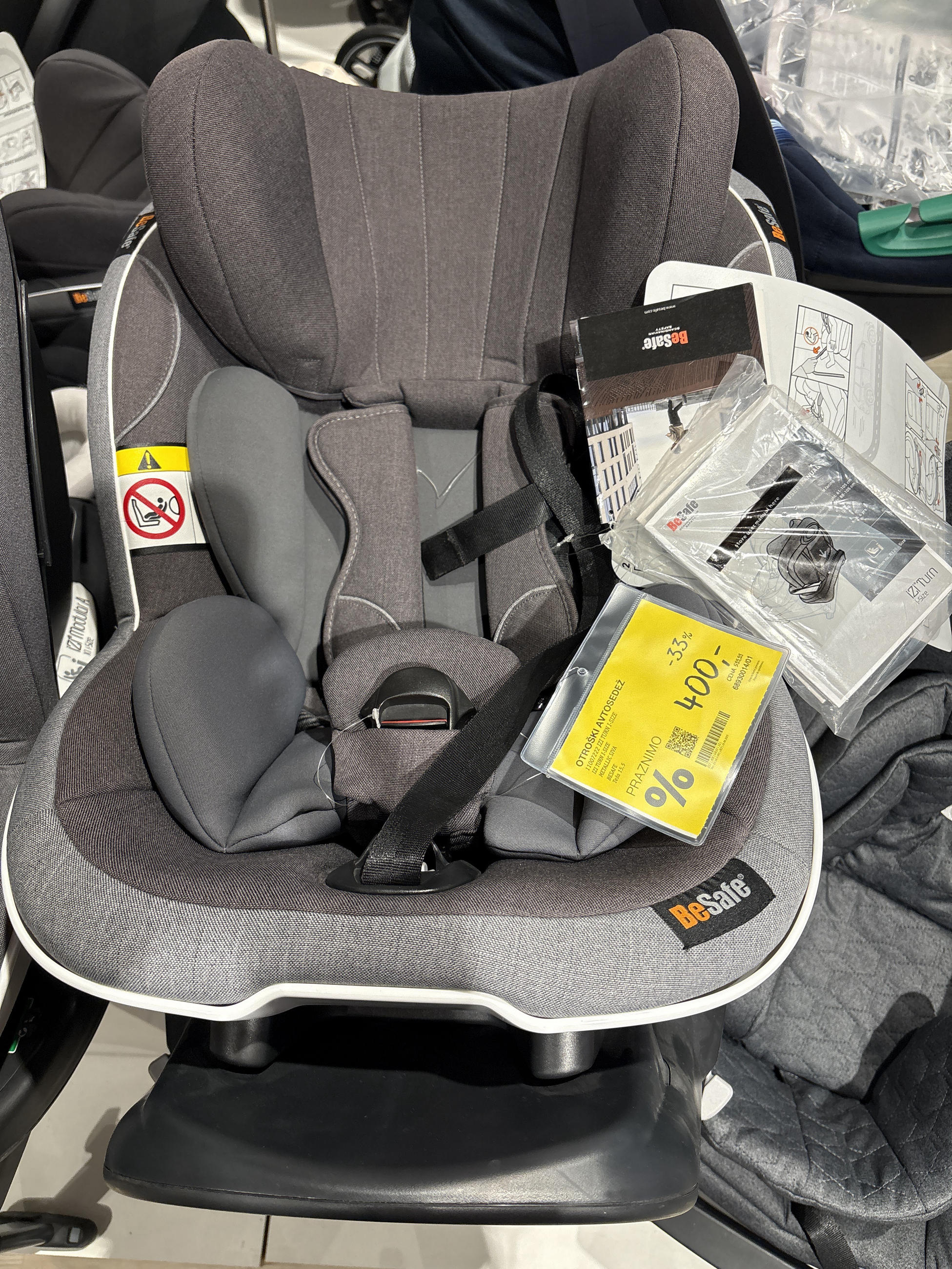 Otroški avtosedež easy turn i size - BeSafe