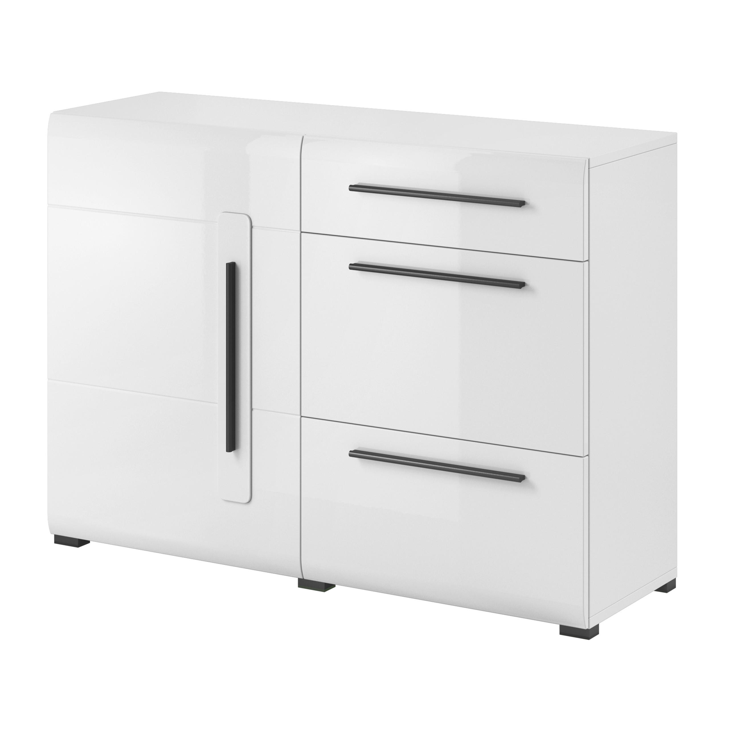 Masseno Kommode Weiß 120x86x39 cm