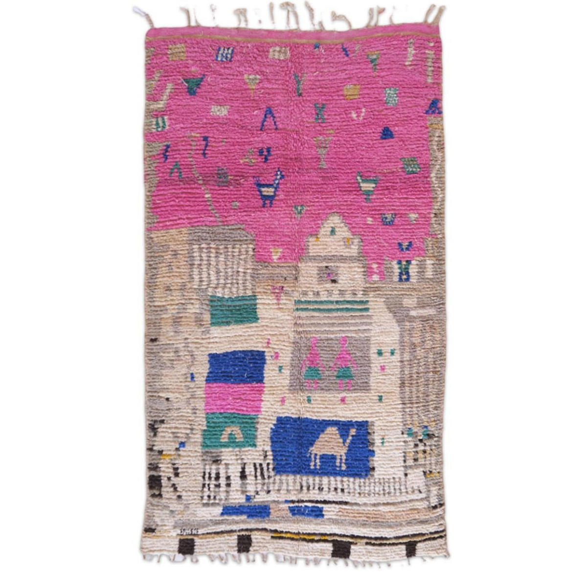 BERBERTEPPICH aus reiner Wolle 164x 306 cm - Multicolor, Naturmaterialien (164/306cm) - AFK Living