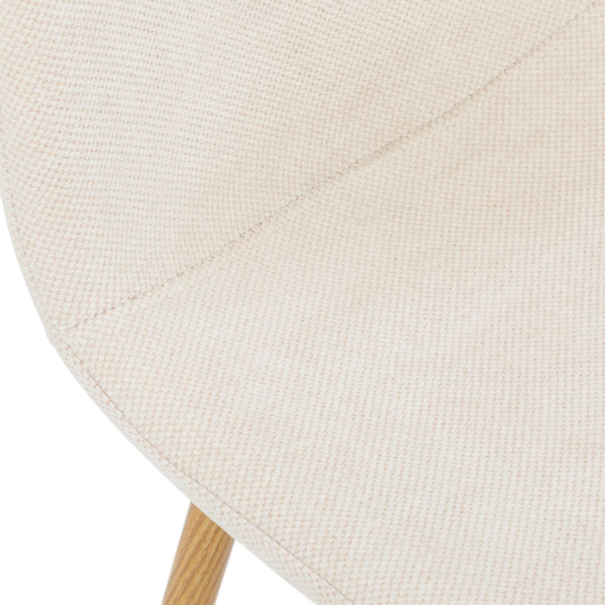 ESSZIMMERSTUHL PUNTA 4er-Set cremeweiß - Creme, Textil (45/86/53cm) - IDIMEX