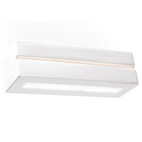 WANDLEUCHTE Keramik Weiß Up & Down - Weiß, Keramik (9/9/32cm)