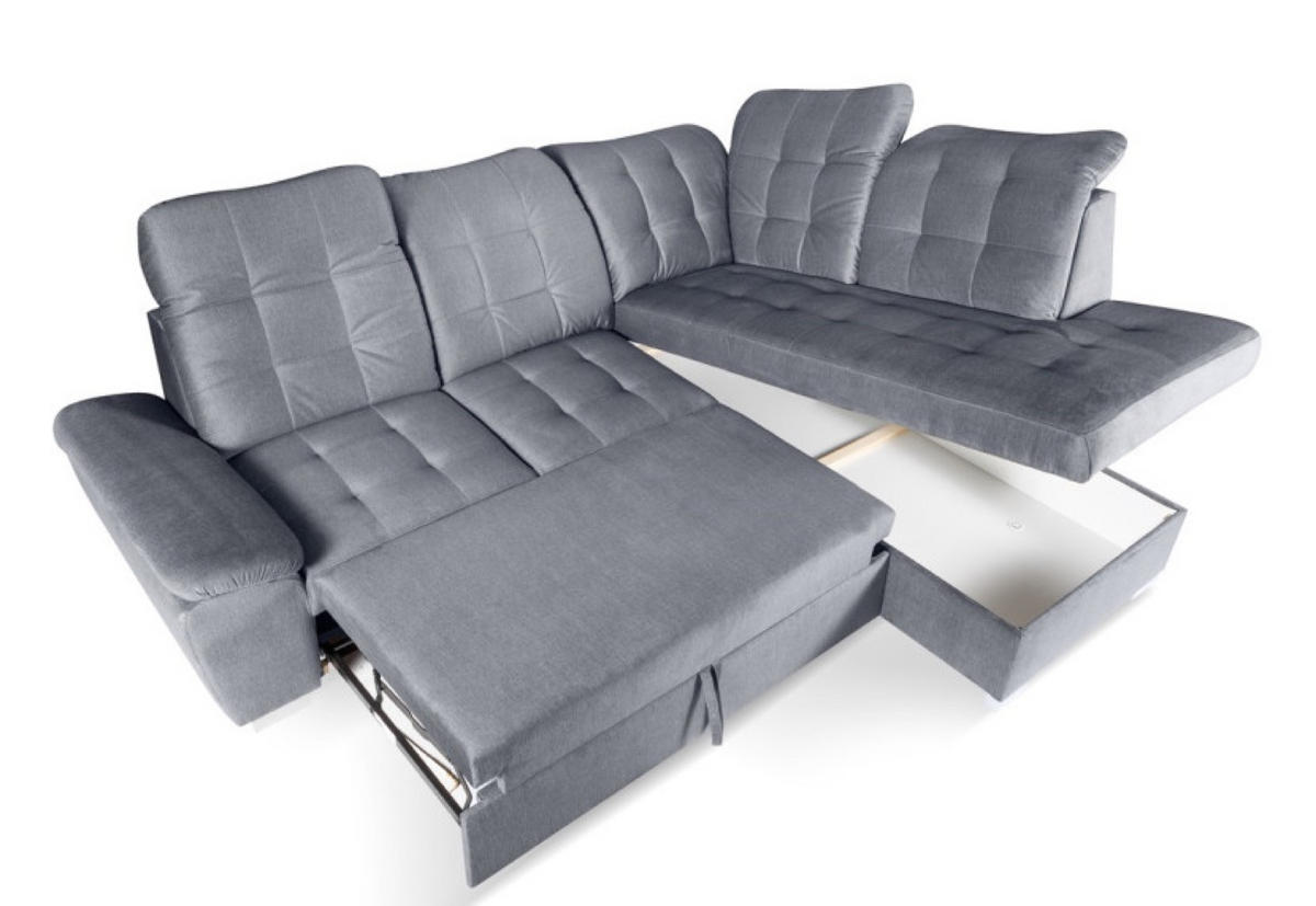 ECKSOFA Grau BON Rechts - Grau, Textil (200/263cm) - Sepro Meble