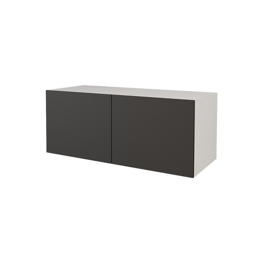 ALTDECOR NÍZKÁ komoda ELIO-W 100 x 40 x 40 cm – bílá / černá
