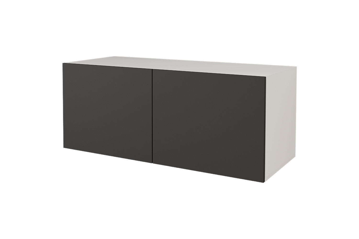 LOWBOARD ELIO-W 100x40x41 cm - Weiß / Schwarz - Weiß, Holzwerkstoff (100/40/41cm) - ALTDECOR