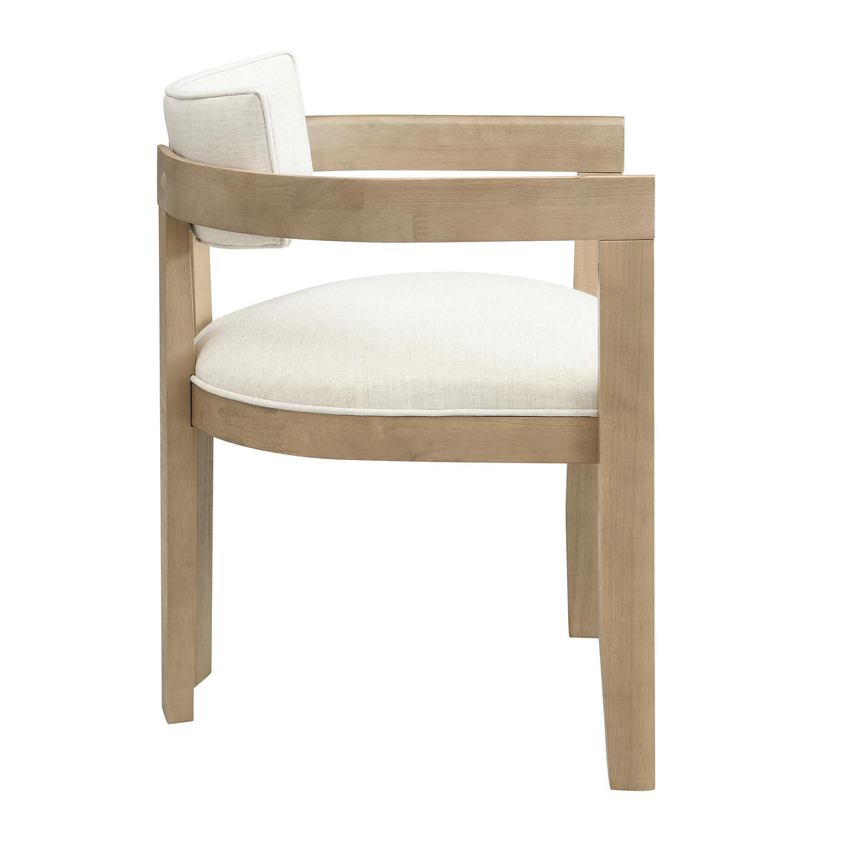 ESSZIMMERSTÜHLE 4er Holz Leinen modern Naturfarbe - Naturfarben, Naturmaterialien (60.5/78.5/57.5cm) - FLIEKS