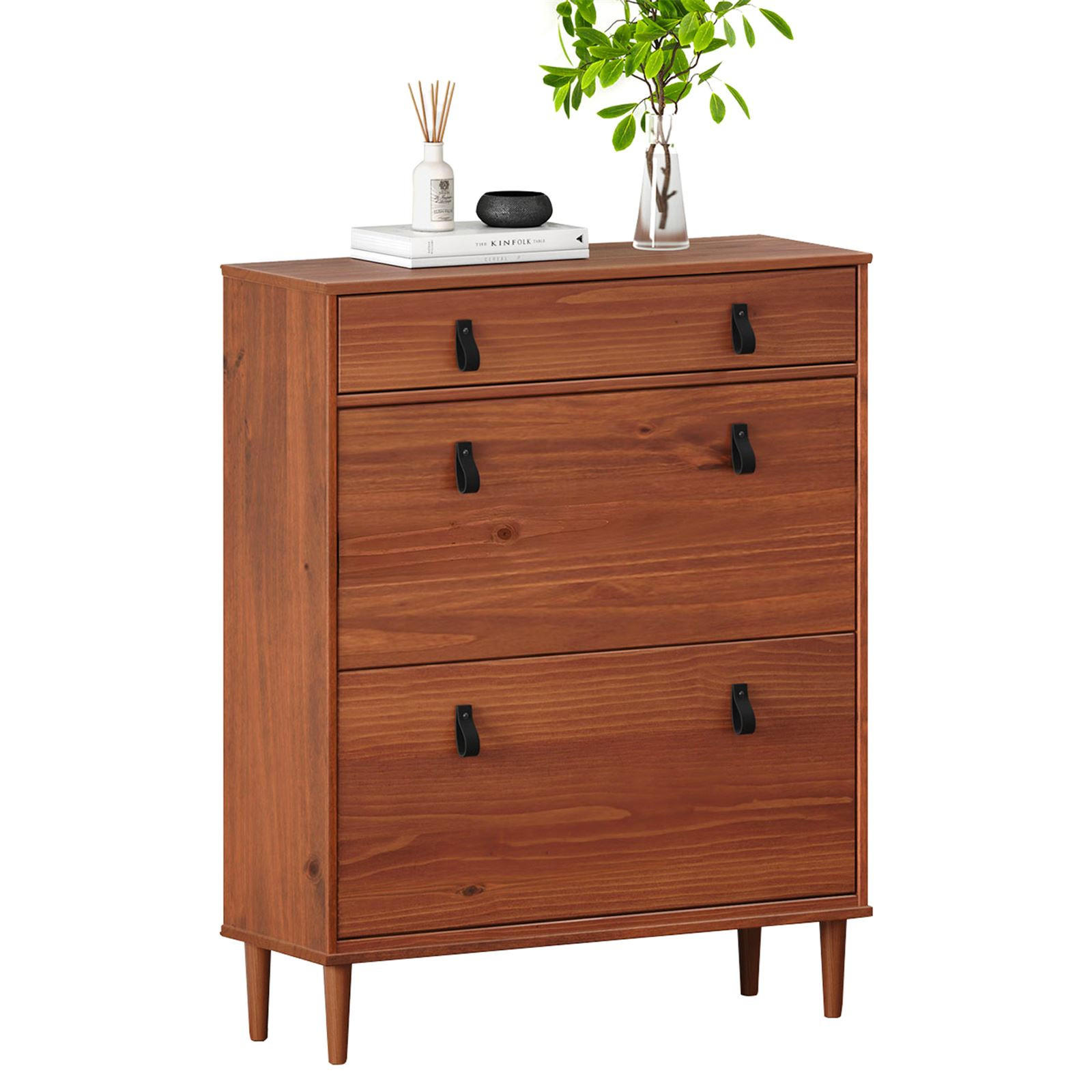 SCHUHKIPPER MIKKA Kastanie - Kastanienfarben, Holz (86/105/30cm) - IDIMEX