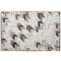 KURZFLOR-TEPPICH Arsuz 200/140 cm - Grau, Fell (140/200cm) - Beliani