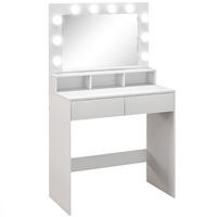 SCHMINKTISCH DE-18299 Weiß - Weiß, Holzwerkstoff (40/135/80cm) - ComfortXL
