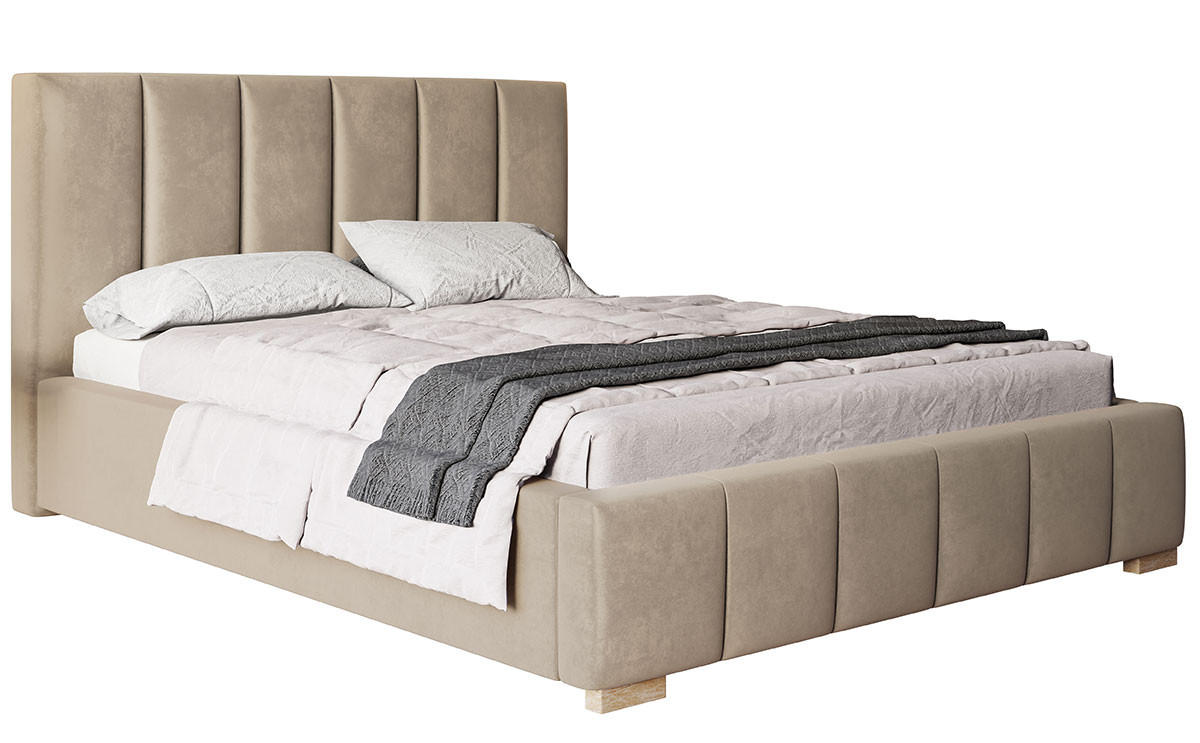 BETT Beige BEN 1 180x200 cm - Beige, Textil (180/200cm) - Sepro Meble