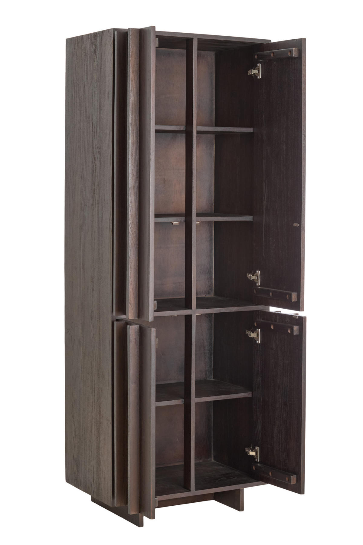 SCHRANK Lavinio Braun 75/45/200 cm - Braun, Holz (45/200/75cm) - Light & Living