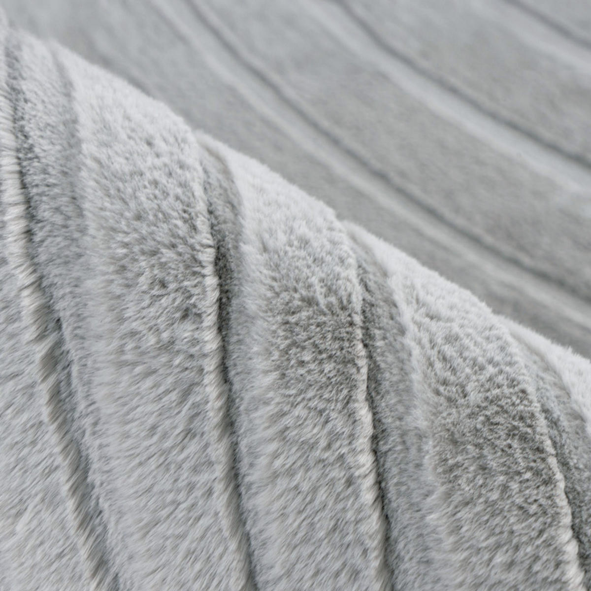 KURZFLOR-TEPPICH Waves 503 Grau 80x150 cm - Grau, Textil (80/150cm) - carpet city