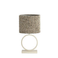 TISCHLAMPE Liva/Osire Creme, Braun 30/30/68 cm - Creme/Braun, Metall (30/30/68cm) - Light & Living
