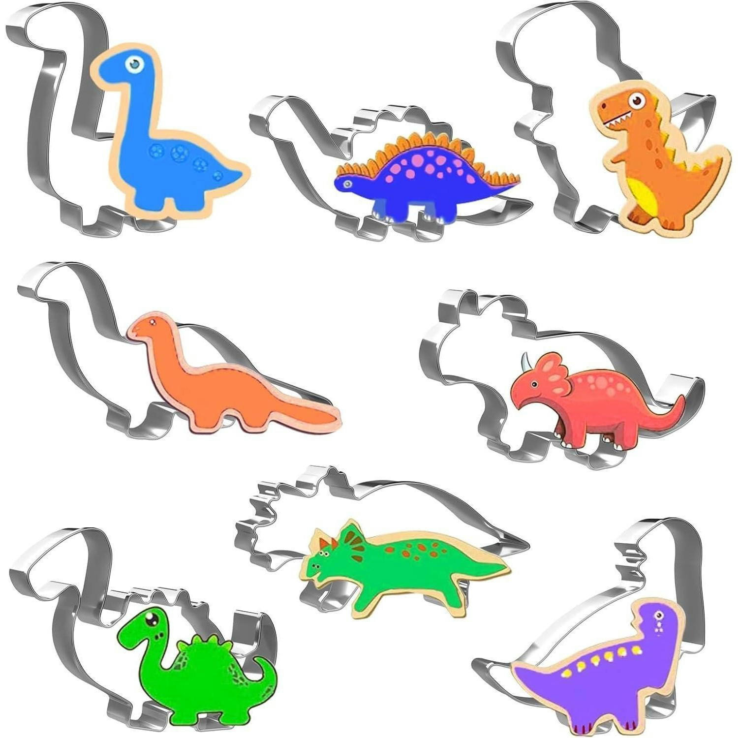 AUSSTECHFORM Set Dinosaurier 8-teilig - Multicolor, Metall (22/2.3/27cm)