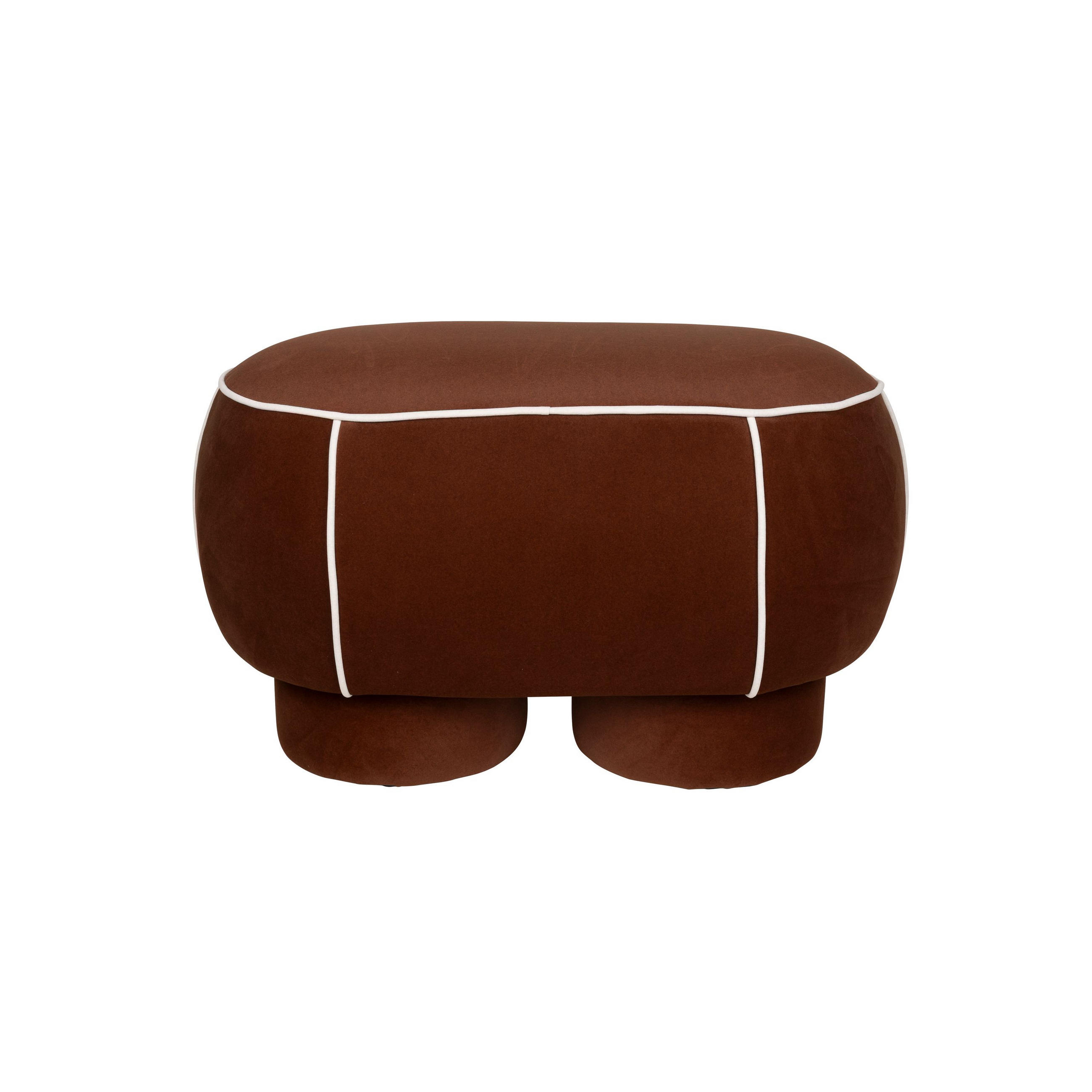 SITZBANK Marina Hocker M Rot - Rot, Kunststoff (77.5/49/45.5cm) - Housecraft Living