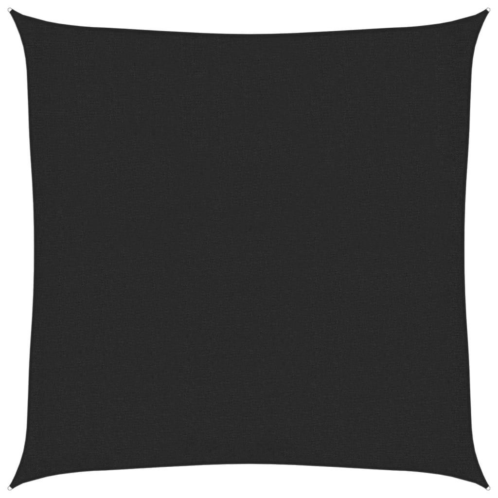 SONNENSEGEL 160 g/m² Schwarz 2,5x2,5 m HDPE - Schwarz, Textil (250/250cm) - furnicato