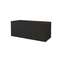 LOWBOARD ZENO-W 100x40x41 cm - Schwarz / Weiß - Weiß, Holzwerkstoff (100/40/41cm) - ALTDECOR