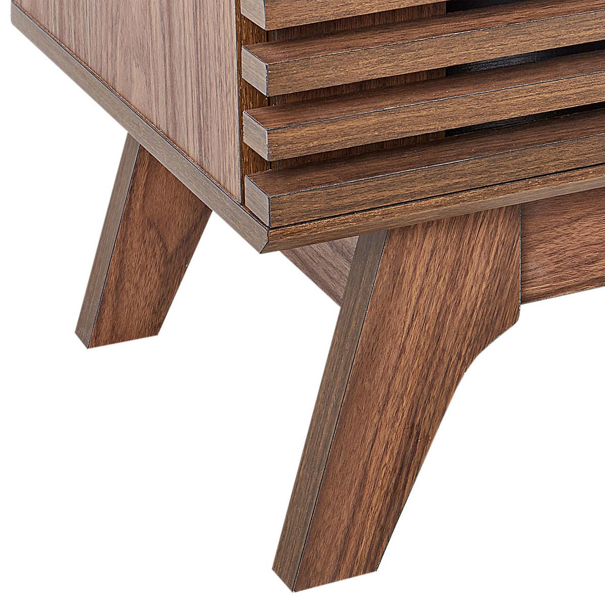 TV OMARICA temno rjava DETROIT 35/149/44 cm - temno rjava, leseni material (149/44/35cm) - Beliani