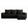 ECKSOFA Travis mit Bettkasten und Schlaffunktion, L-Form, Cord, Universal - Schwarz, Holzwerkstoff (248/148cm) - 4ALL HOME