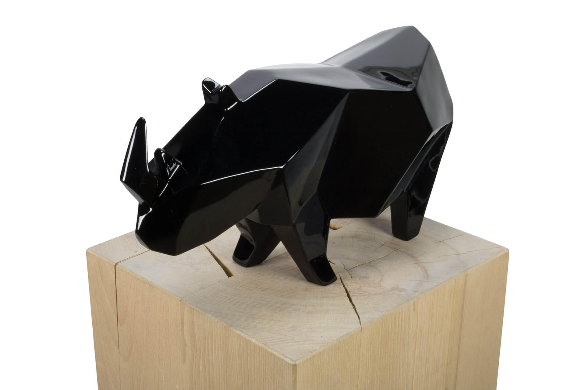 SKULPTUR Schwarz 40/20 cm - Schwarz, Stein (1.75/20/14cm) - KUNSTLOFT