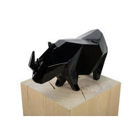 SKULPTUR Schwarz 40/20 cm - Schwarz, Stein (1.75/20/14cm) - KUNSTLOFT