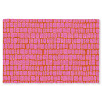 KOBERCE - Organic - Mriežka - Ružová - 120x80 cm - pink, textil/plast (120/0.4cm) - OnlyWow