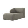 SOFAELEMENT Links Bouclé Stoff Grau - Schwarz/Grau, Holzwerkstoff/Kunststoff (91/75/166cm) - Makamii