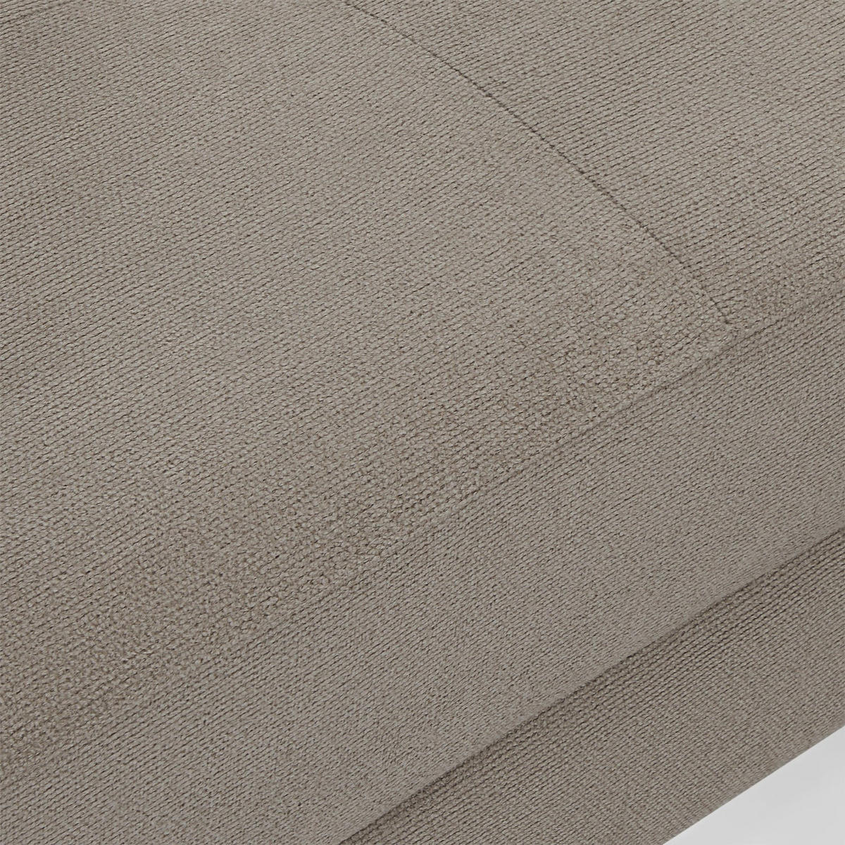 ECKSOFA Webstoff Beige - Beige/Schwarz, Textil/Metall (290/95cm) - Furnhouse