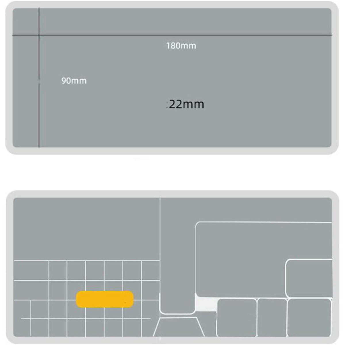 AUFBEWAHRUNGSBOX Universal, Sortierbox für elektronische Bauteile, 2-lagig, PP, transparent, 205 x 100 x 45 mm - Multicolor, Kunststoff/Metall (4/10/19cm)