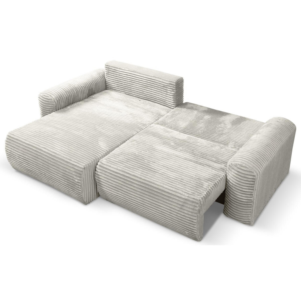 ECKSOFA Leo Greige beidseitig montierbar - Taupe, Kunststoff/Textil (255/85cm) - Selsey