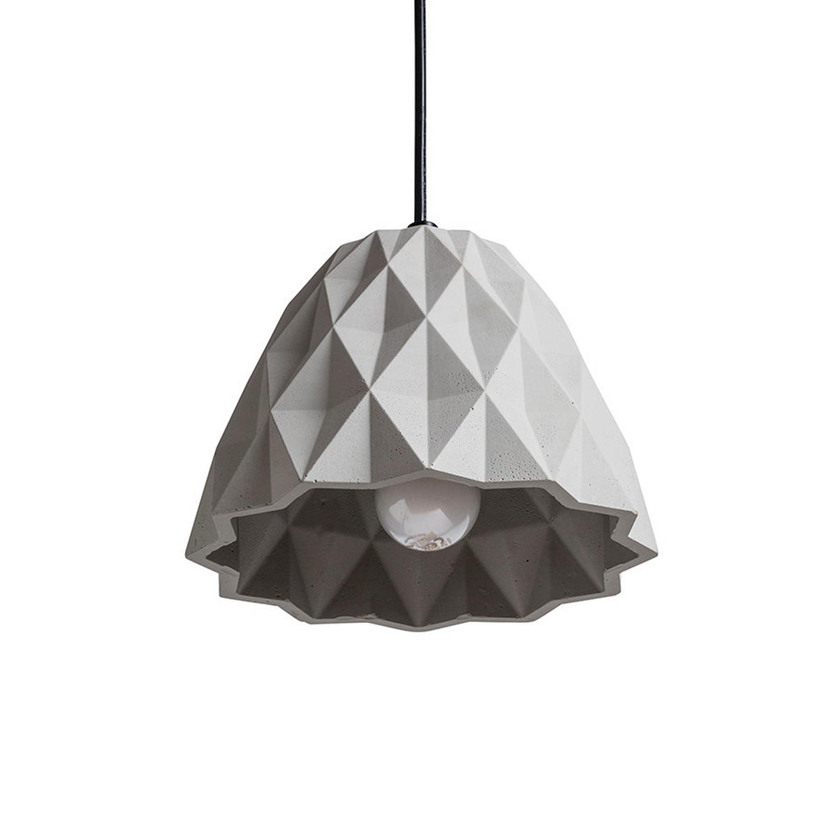 PENDELLEUCHTE NAPLES Beton 7 W - Grau, Metall (30/30/120cm) - Rendl