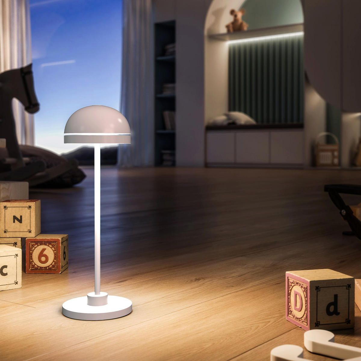 TISCHLAMPE DUPLO CUP weiß - Weiß, Metall (8.5/8.5/26.5cm) - Lumisky