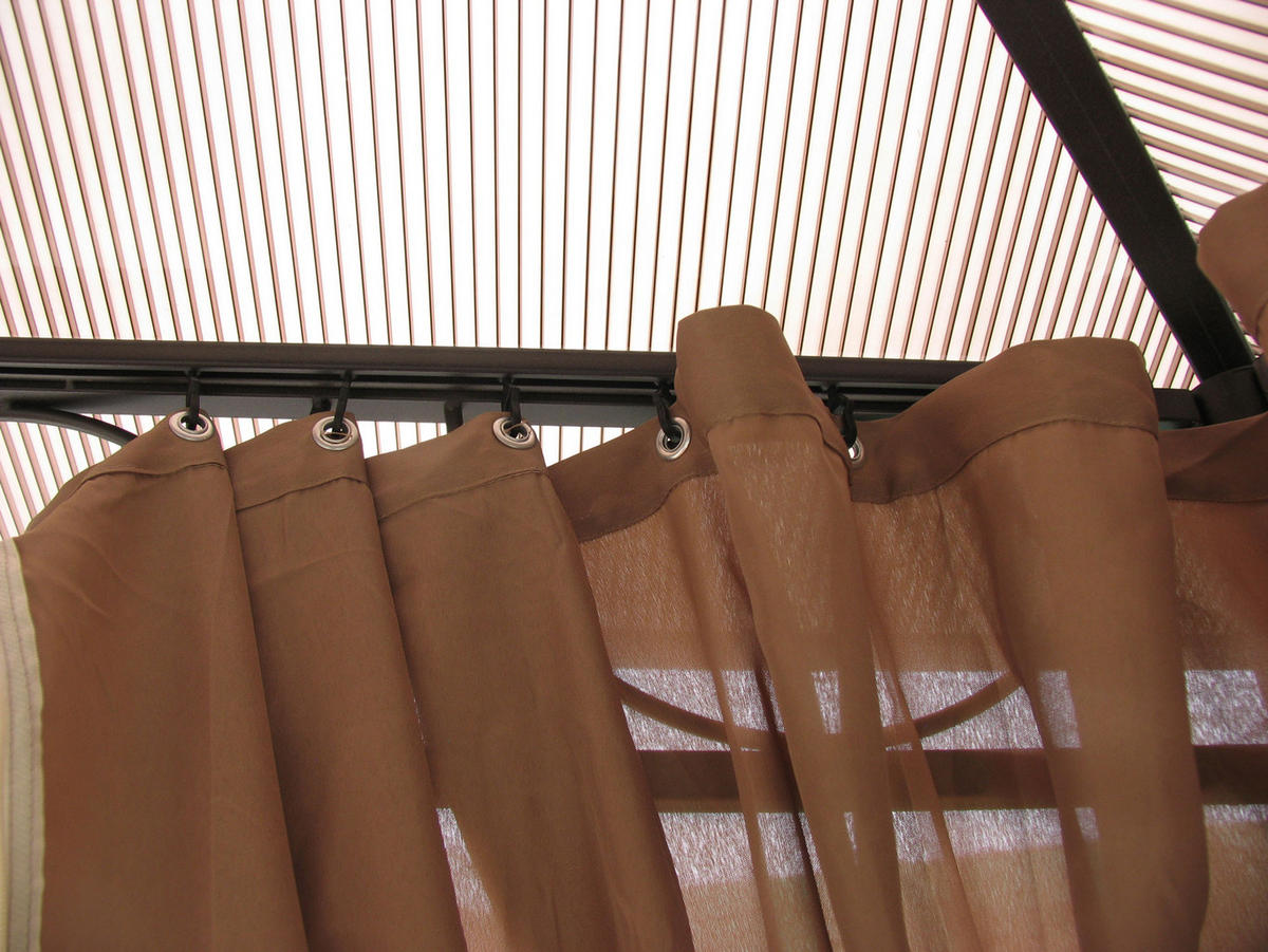 SEITENWAND Set Hardtop Pavillon 3x3m - Braun, Textil (260/205/260cm) - QUICK STAR