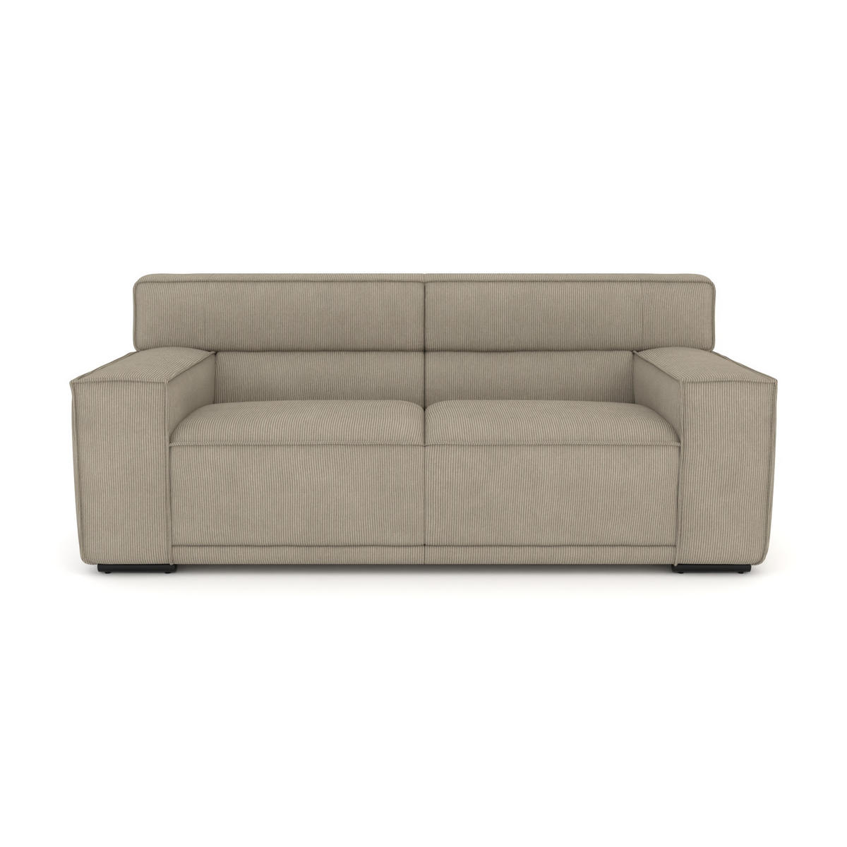 2,5-SITZER Umea Cord Beige 194/106/78 cm - Beige, Kunststoff/Textil (194/78/106cm) - foamnova
