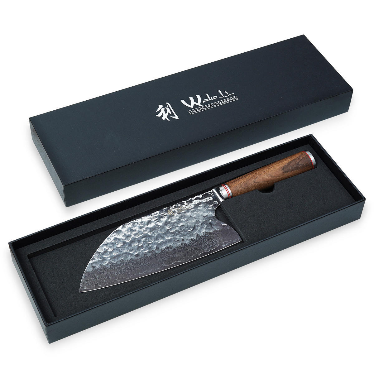 KOCHMESSER 20,5 cm - Nussbaumfarben, Holz/Metall (34cm) - Wakoli