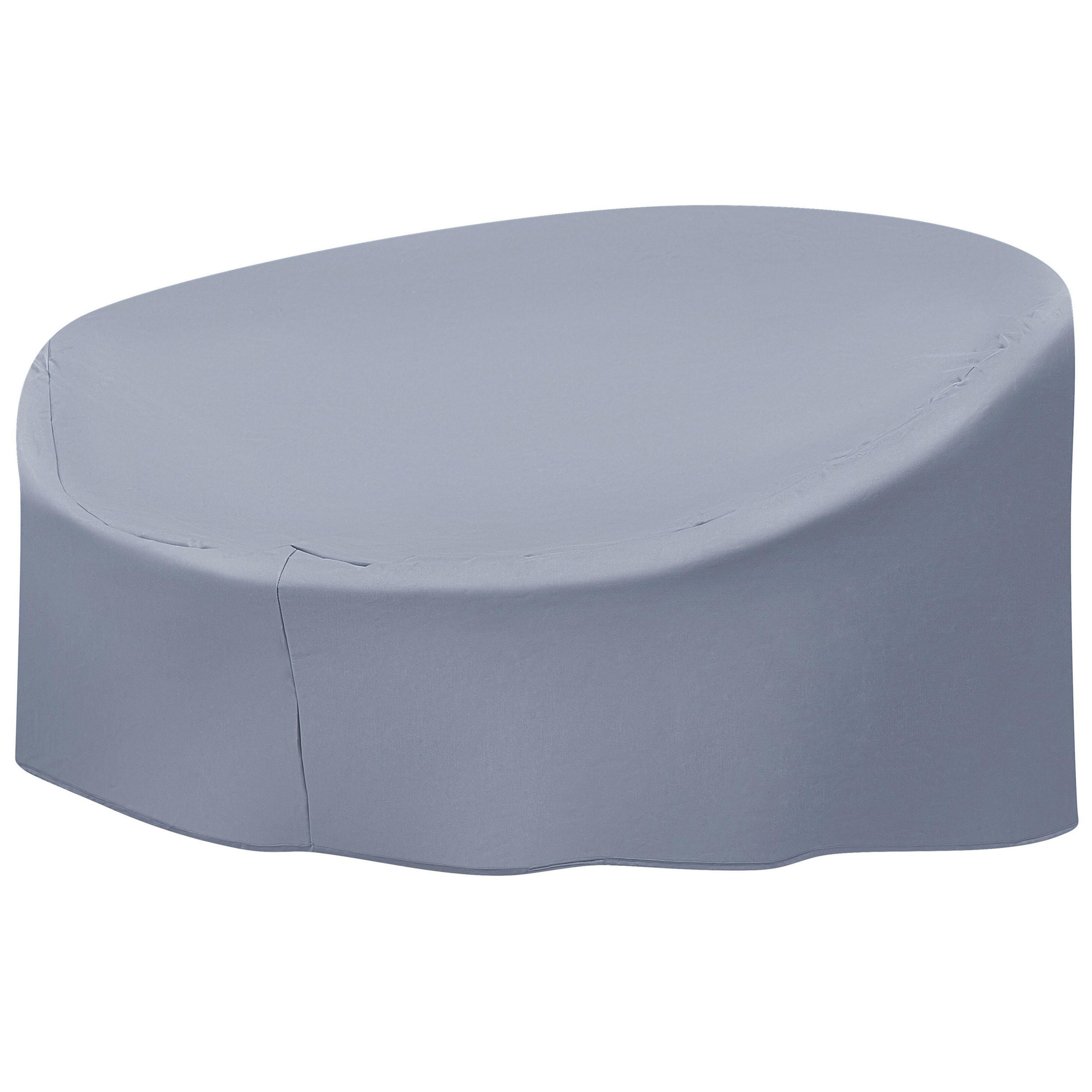 REGENSCHUTZ für Sonneninsel SYLT 165/140/75 cm Chuva - Grau, Kunststoff (165/75/140cm) - Beliani