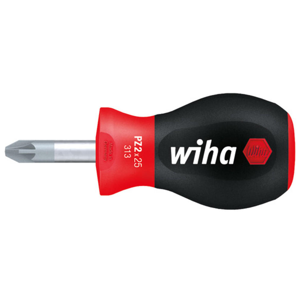 VERGASER-SCHRAUBENDREHER, Pozidriv, mit SoftFinish-Griff, PZ 1, 25 mm - Multicolor, Kunststoff (80/30/30cm) - Wiha