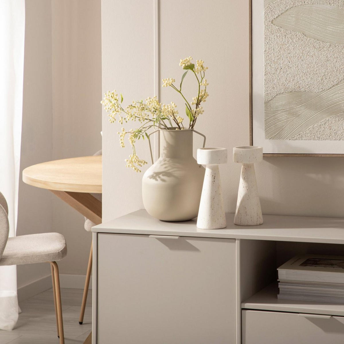 ANRICHTE NIEDRIGE Elian Grau 150 cm x 78 cm - Grau, Holzwerkstoff (150/78/38cm) - Klast Home