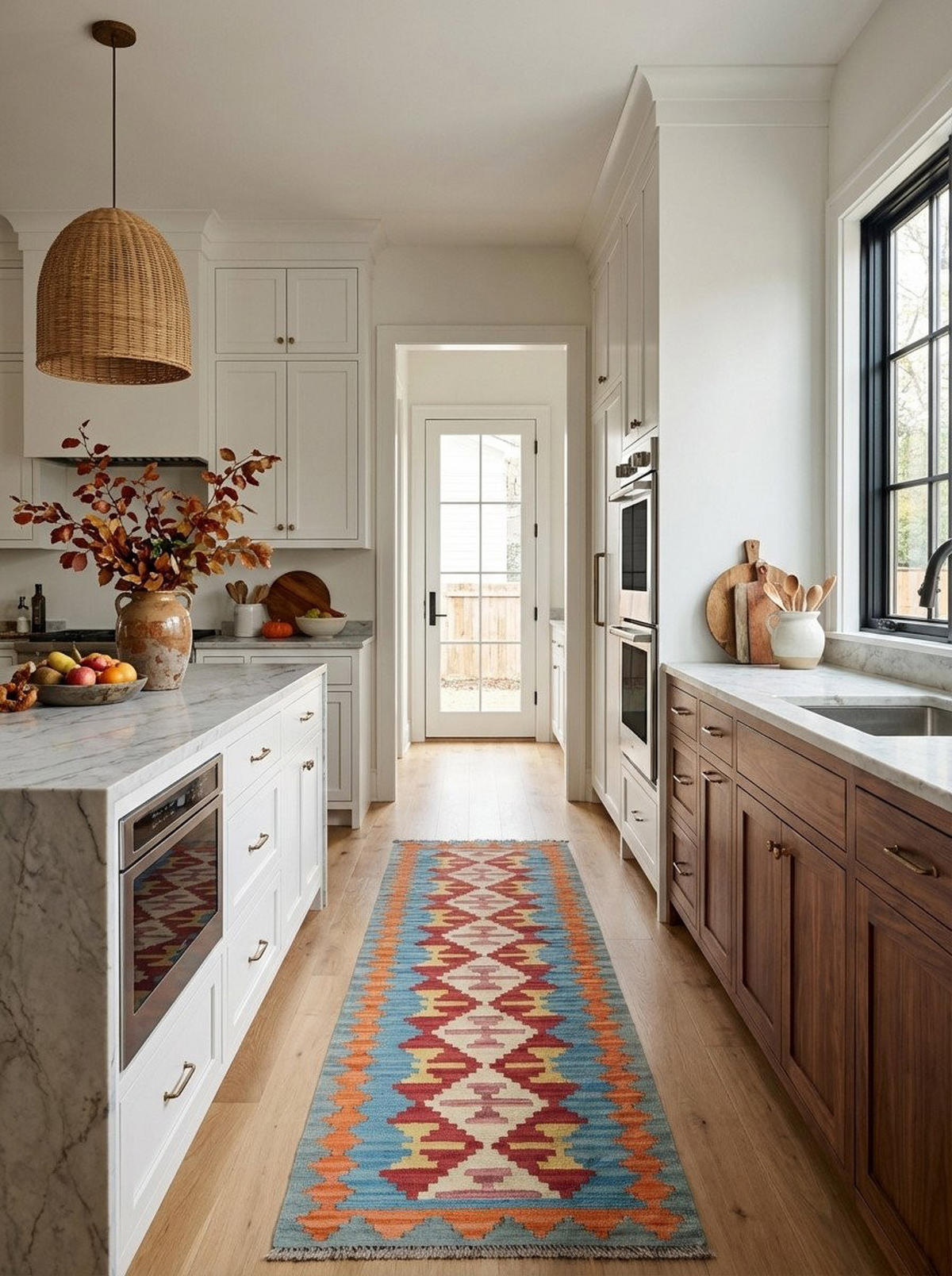 HANDWEBTEPPICH Kelim Gashgai Rot 193/60 cm Schurwolle - Rot, Textil (60/193cm) - Looma