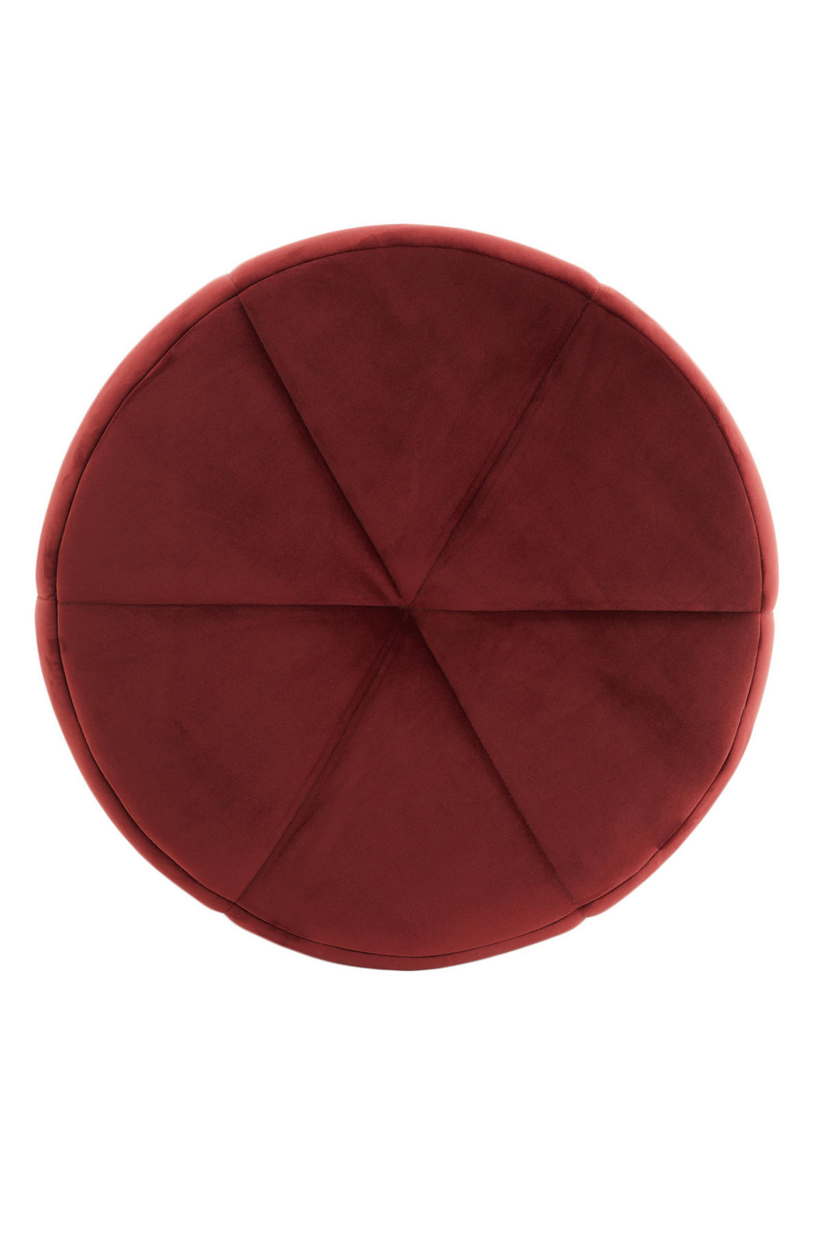 POUF Batumi Rot Ø51/45 cm - Rot, Holz (51/45/51cm) - Light & Living