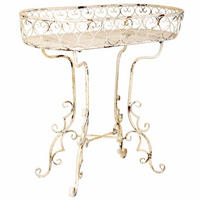 PFLANZENSTÄNDER aus eisen 86x38x84cm - Weiß, Metall (86/84/38cm) - Wanderlust