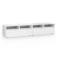 LOWBOARD Ruben Weiß 200.4 x 42 cm - Weiß, Holzwerkstoff (200.4/42/48.1cm) - Vicco