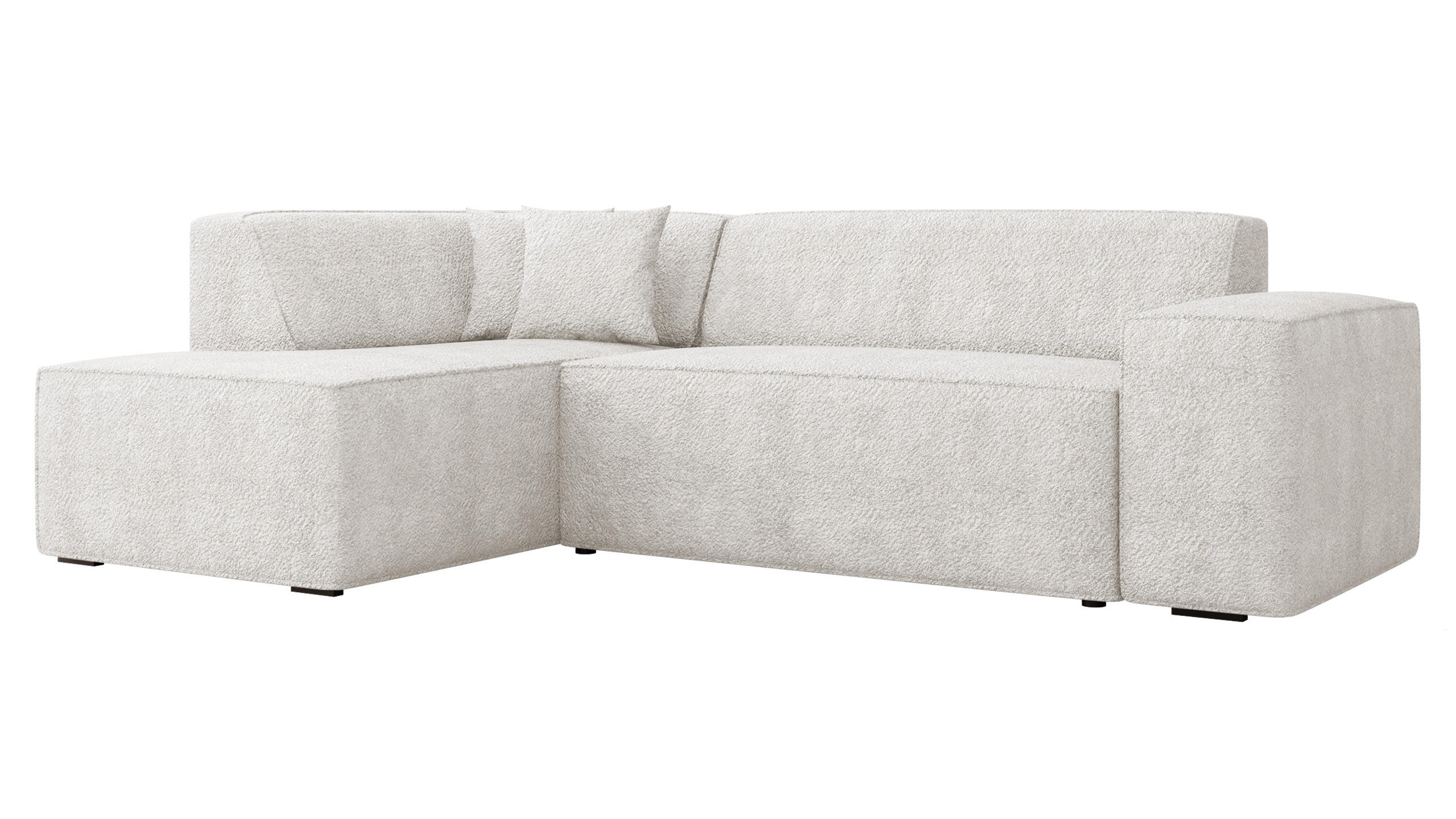 ECKSOFA Lordin, Seite: Links - Naturfarben, Holz/Textil (267/205cm) - MIRJAN24