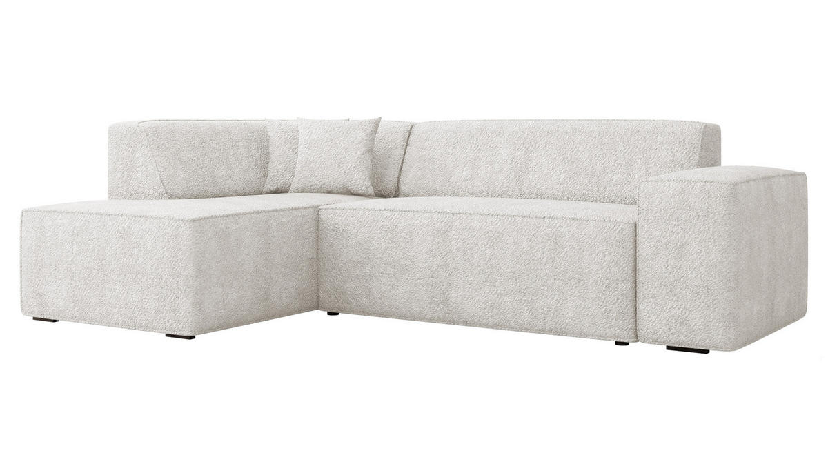 ECKSOFA Lordin, Seite: Links - Naturfarben, Holz/Textil (267/205cm) - MIRJAN24